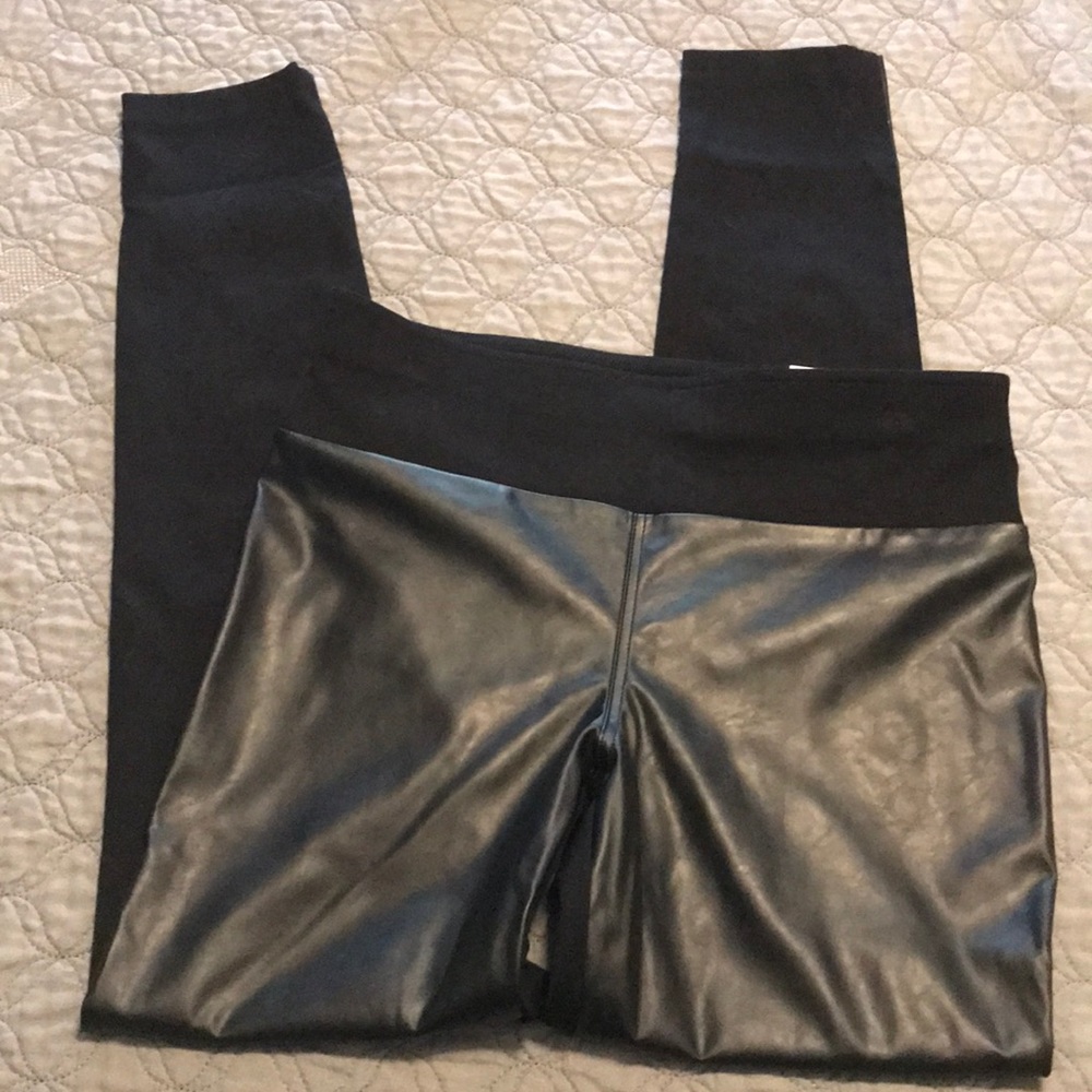 INC Pleather Leggings sz 8
